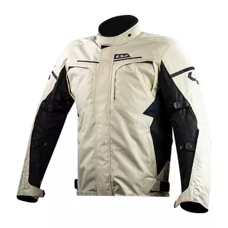 Pánska moto bunda LS2 Endurance Sand Black Blue - piesková/čierna/modrá