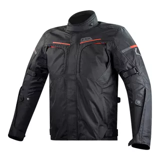 Pánská moto bunda LS2 Endurance Black Red