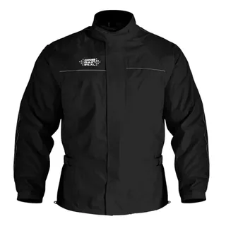 Waterproof Motorcycle Over Jacket Oxford Rain Seal - Black - Black (old)