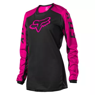 Motokrosový dres FOX 180 Djet Black pink MX22 - černá/růžová