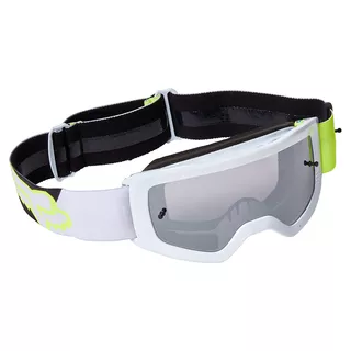 Children’s Mirrored Motocross Goggles FOX Yth Main Skew Spk OS Fluo Yellow MX22