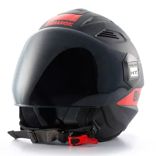 Moto přilba Blauer Brat Black/Red - černá/červená