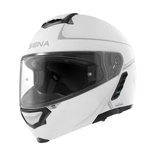 Moto přilba SENA Impulse s integrovaným Mesh headsetem Shine White