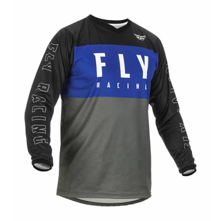 Motocross Jersey Fly Racing F-16 USA 2022 Blue Grey Black - Blue/Grey/Black - Blue/Grey/Black