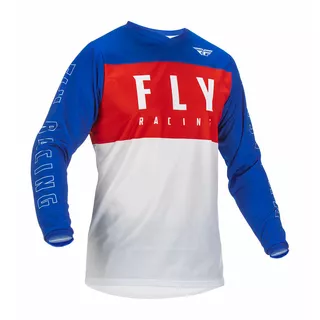 Motokrosový dres Fly Racing F-16 Red White Blue - červená/biela/modrá