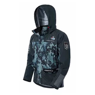 Voděodolná moto bunda Finntrail Mudway CamoGrey - camo/šedá