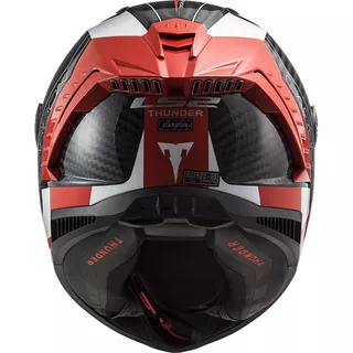 Moto prilba LS2 FF805 Thunder C Racing1 - Gloss Red White