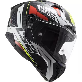 Motorcycle Helmet LS2 FF805 Thunder C Chase - Gloss White Red