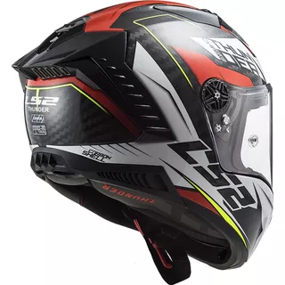 Moto prilba LS2 FF805 Thunder C Chase - Gloss White Red