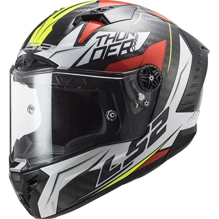 Motorcycle Helmet LS2 FF805 Thunder C Chase - Gloss White Red - Gloss White Red