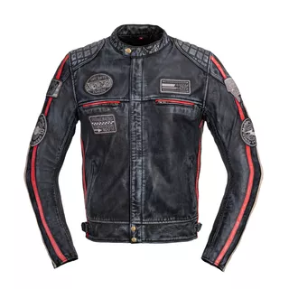 Pánská kožená moto bunda B-STAR Shibenick Blue
