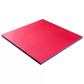 Mata puzzle fitness tatami na podłogę ochronna inSPORTline Malmeida 100x100x4 cm - Czerwono-niebieski