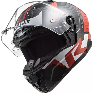 Moto prilba LS2 FF805 Thunder C Racing1 - Gloss Red White