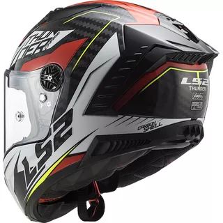 Moto přilba LS2 FF805 Thunder C Chase - Gloss White Red