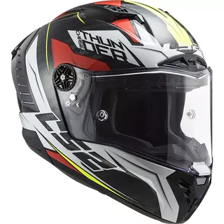 Moto prilba LS2 FF805 Thunder C Chase - Gloss White Red