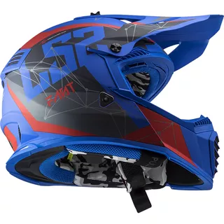 Motorcycle Helmet LS2 MX437 Fast Evo Alpha - Matt Blue