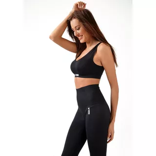 Női leggings Boco Wear Black Plain Push Up