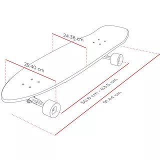 Longboard Street Surfing Freeride Electrica 36”