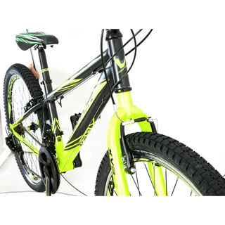 Chlapčenský bicykel Visitor Fox 244 24" 6.0 - čierno-zelená
