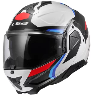 Překlopná přilba LS2 FF910 Advant II Triple White Blue Red P/J