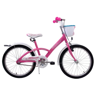 Gyermek kerékpár Turbo Roses 20" - fehér - rózsaszín
