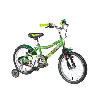 Kinderfahrrad DHS Speed 1603 16" - Modell 2016 - Blau - Grün