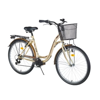Városi kerékpár DHS Citadinne 2834 28" - csontfehér-barna