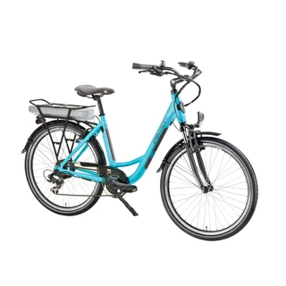 Devron 26122 City E-Bike - Modell 2016 - Pure Weiss - Baby Blau