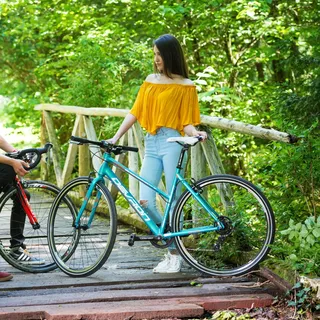 Női cross kerékpár Devron Urbio LU1.8 - babakék, 20,5"