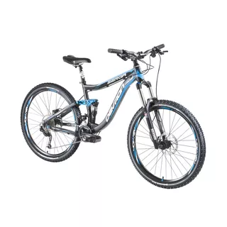 Voll gefedertes Bergfahrrad Devron Zerga FS6.7 27,5" - das Modell 2016 - Schwarz-Blau