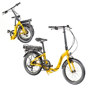 Folding E-Bike Devron 20122 20" - 2017 - Black - Yellow