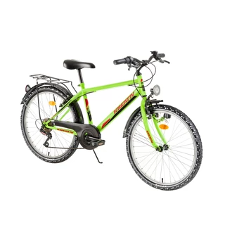 Dziecięcy rower Kreativ 2413 24" - model 2018 - Żółty Neon