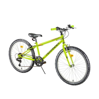 Juniorský bicykel DHS Teranna 2421 24" - model 2018 - Black - Light Green