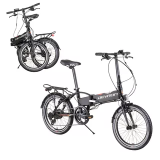 Devron 20124 20" - Klappbares Elektrofahrrad Modell 2019 - schwarz - schwarz