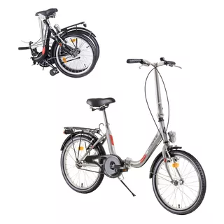 Skladací bicykel DHS Folder 2092 20" 4.0 - Black