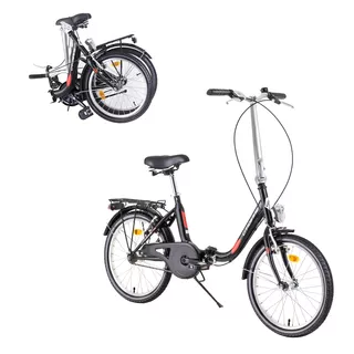 Skladací bicykel DHS Folder 2092 20" 4.0 - Black - Black
