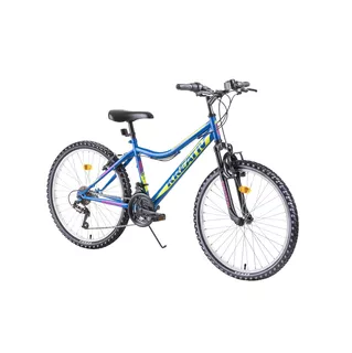 Juniorský horský bicykel Kreativ 2404 24" - model 2019 - Black - blue