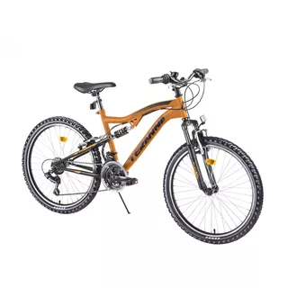 Juniorský celoodpružený bicykel DHS 2445 24" - model 2019 - Black - Orange