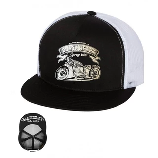 Snapback Hat BLACK HEART Bobber Trucker - White - White