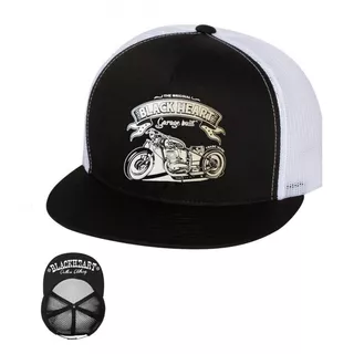 Czapka z daszkiem BLACK HEART Bobber Trucker - Biały