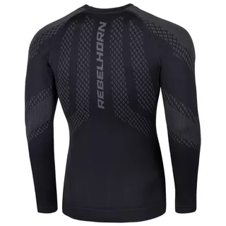 Moto termo tričko Rebelhorn Active II Long Sleeve - čierno-šedá