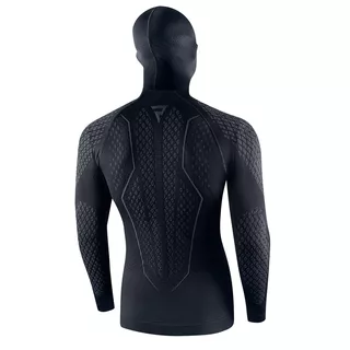 Motoros thermo triko és arcmaszk Rebelhorn Therm II 2in1 Long Sleeve - fekete-szürke