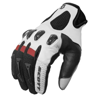 Motocross Gloves Scott Assault - Black-Red - Black-Red