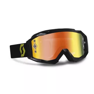 Motorcycle Goggles Scott Hustle - Orange-Blue - Black-Yellow