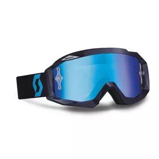 Motorcycle Goggles Scott Hustle - Black-Blue