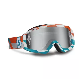 Motorradbrille Scott Hustle MXV - orange-blau