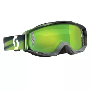 Moto Glasses SCOTT Tyrant MXVI - Oxide Turquoise-Blue-Electric Blue Chrome - Speed Grey-Green-Green Chrome