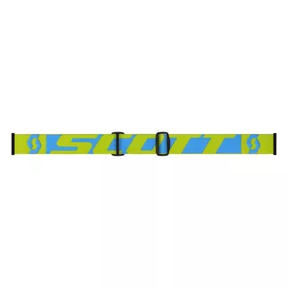 Moto Goggles Scott Hustle MXVI - Oxide Blue-Green-Yellow Chrome