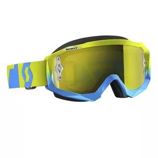 Moto Goggles Scott Hustle MXVI - Oxide Red-White-Orange Chrome - Oxide Blue-Green-Yellow Chrome