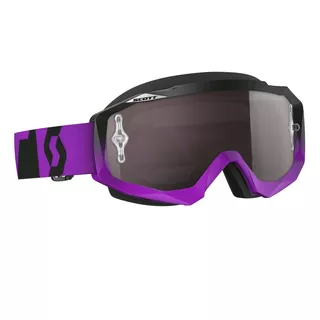 Moto Goggles Scott Hustle MXVI - Oxide Purple-Black-Silver Chrome - Oxide Purple-Black-Silver Chrome